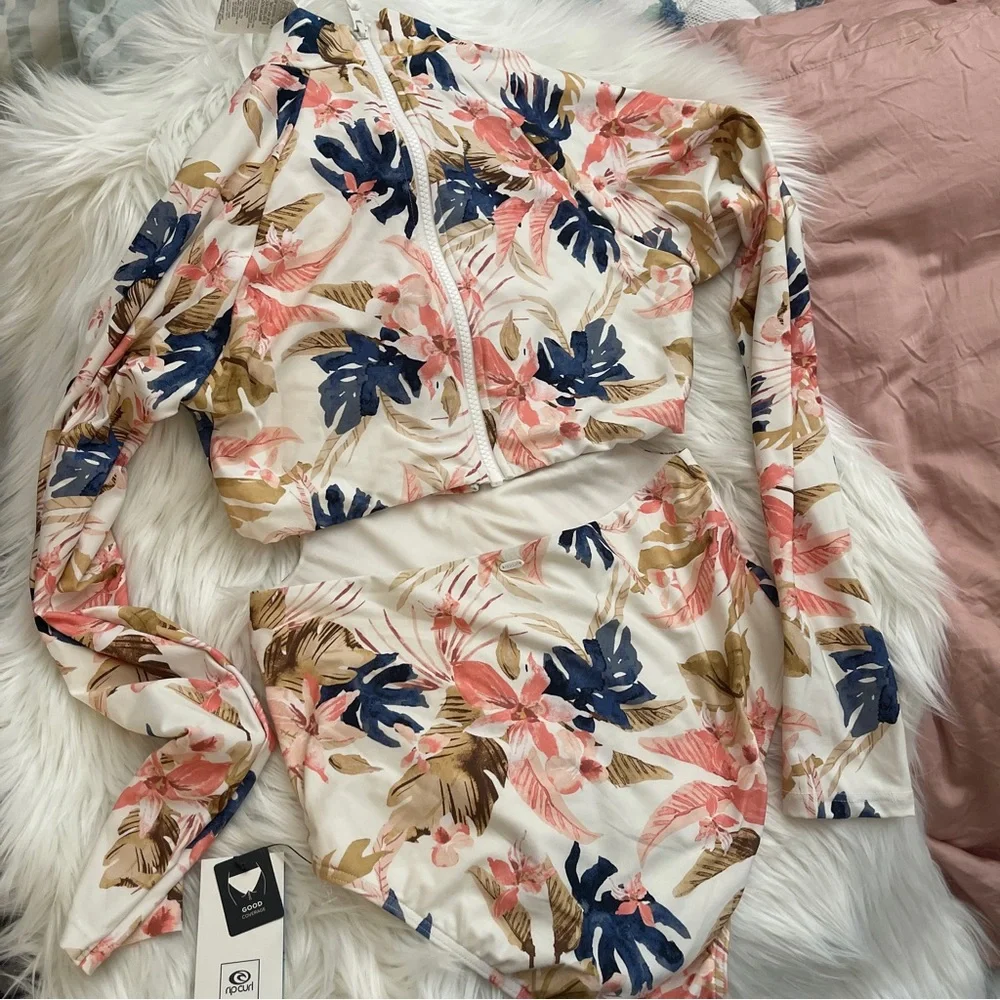 Rip Curl Sunset Waves Surf Rash Guard - Picture 3 of 6